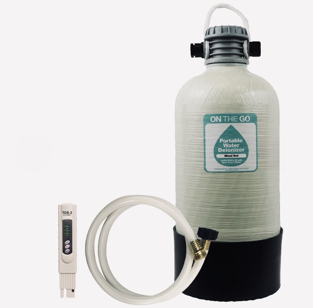 On The Go deionized water filter